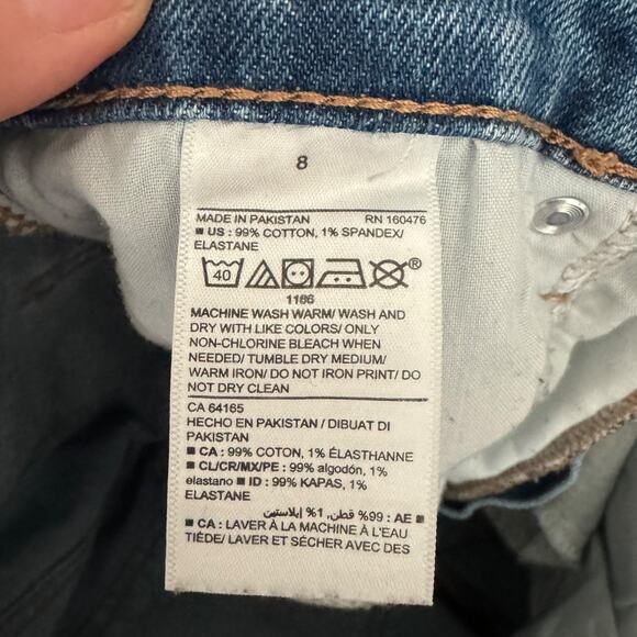 Old Navy The Sky-Hi Straight / Extra High Rise Secret Slim Boyfriend Sz 8 | [87] - Picture 7 of 7